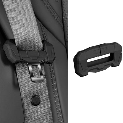 Small Car Seatbelt Buckle Protective Cover Anti Scratch Silicone Protector For Safety Belt Plugs(Black) - Seat Belts & Padding by PMC Jewellery | Online Shopping South Africa | PMC Jewellery | Buy Now Pay Later Mobicred