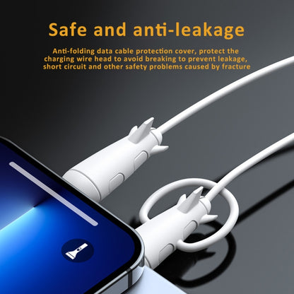 Data Line Protector For IPhone USB Type-C Charger Wire Winder Protection, Spec: Microcephaly +Small Head Band Black - Cable Organizer by PMC Jewellery | Online Shopping South Africa | PMC Jewellery | Buy Now Pay Later Mobicred