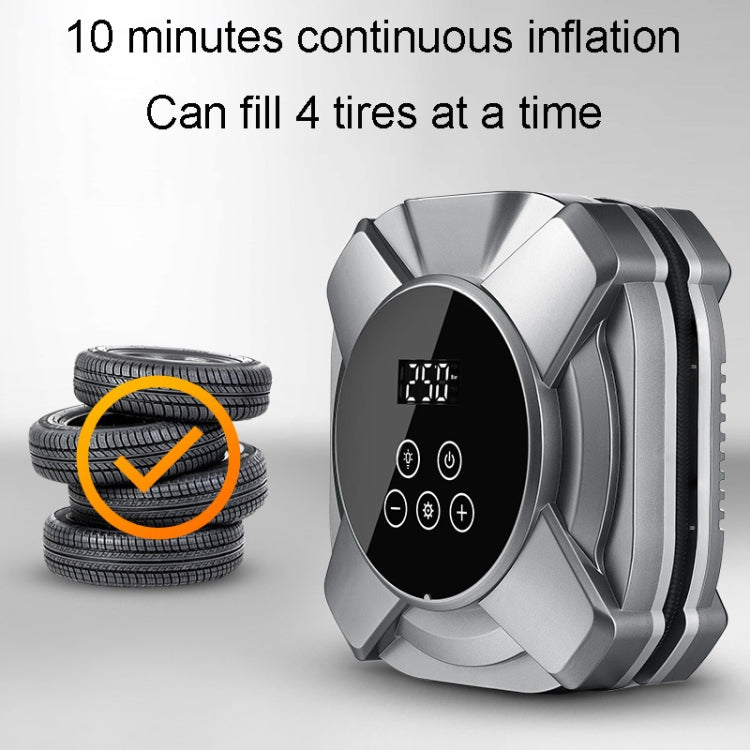 19 Cylinders Car Intelligent Digital Display Inflator Pump Portable Car Tire Pneumatic Engine(Black) - Inflatable Pump by PMC TechLife | Online Shopping South Africa | PMC TechLife