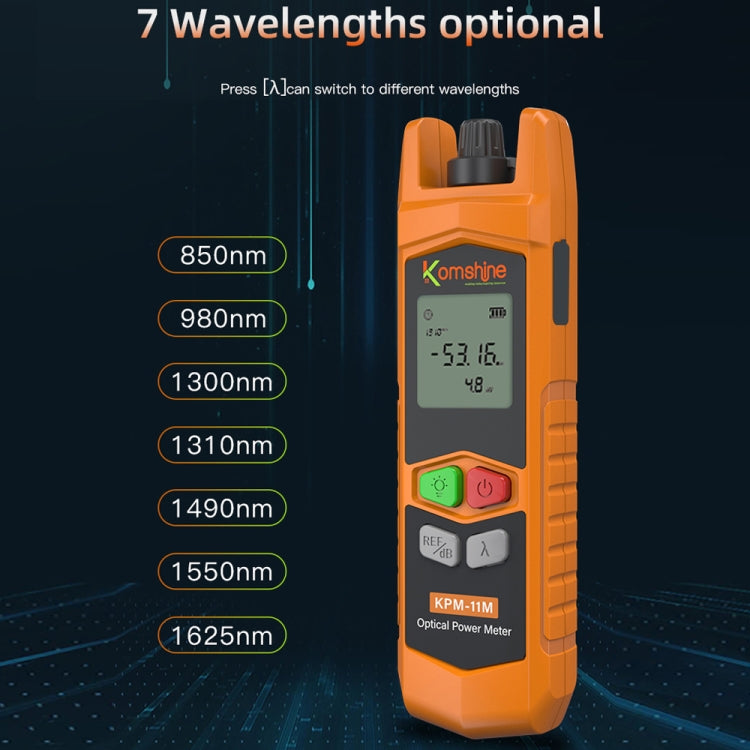 Komshine High Precision Optical Power Meter Mini Fiber Optic Light Attenuation Tester With LED, Specification: C-L/-50DBM to +26DBM - Fiber Optic Test Pen by Komshine | Online Shopping South Africa | PMC Jewellery | Buy Now Pay Later Mobicred