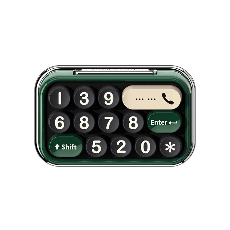 bbdd Keyboard Modeling Moving Number Plate Car Temporary Parking License Card(Green) - Parking Card by bbdd | Online Shopping South Africa | PMC TechLife | Buy Now Pay Later Mobicred
