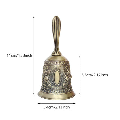 Rose Hand Shaking Bells Metal Crafts Ornaments Bar Bells(Golden) - Ornaments by PMC Jewellery | Online Shopping South Africa | PMC Jewellery