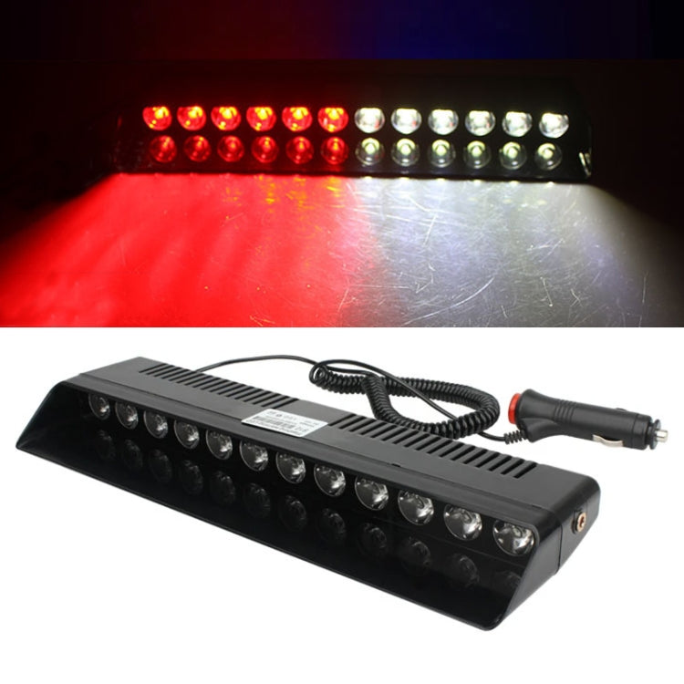 12 LED Car Front Suction Cup High Brightness Strobe Light(Red White) - Warning Lights by PMC TechLife | Online Shopping South Africa | PMC TechLife | Buy Now Pay Later Mobicred