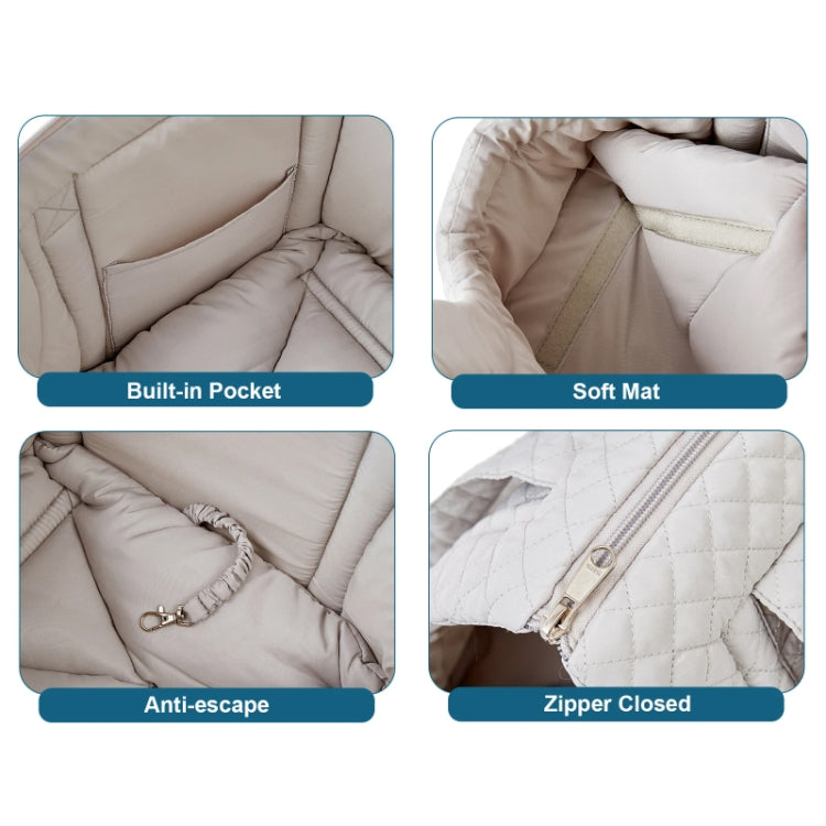 Pet Handbag Autumn And Winter Shoulder Cat Outing Bag, Color: Light Gray - Pet Bags by PMC TechLife | Online Shopping South Africa | PMC TechLife | Buy Now Pay Later Mobicred