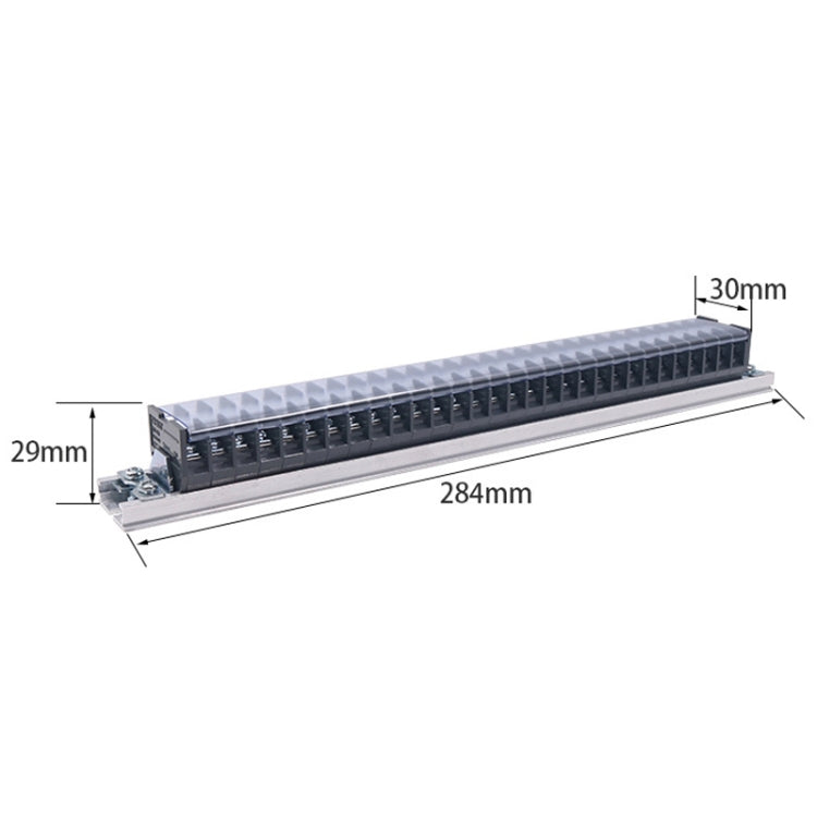 CHINT TD-1530 Terminal Block Rail Type Wiring Block Paralleling Wires Wire Connector - Booster Cable & Clip by CHNT | Online Shopping South Africa | PMC TechLife | Buy Now Pay Later Mobicred