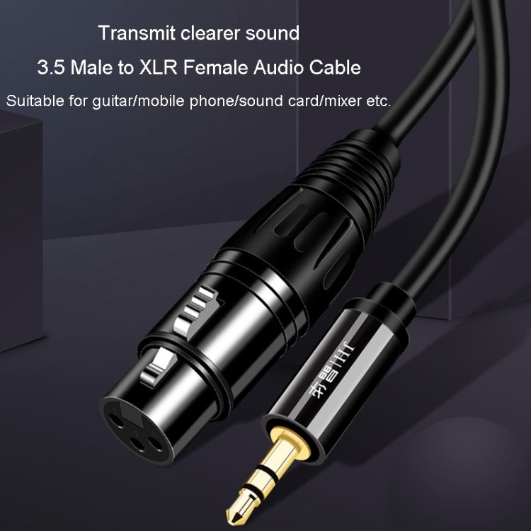 JINGHUA 3.5mm Male To XLR Female Microphone Cable Computer Mixer Audio Cable, Length: 10m - Microphone Audio Cable & Connector by JINGHUA | Online Shopping South Africa | PMC Jewellery | Buy Now Pay Later Mobicred