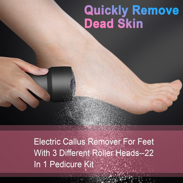 Electric Foot File Pedicure Kit Waterproof Feet Callus Remover, Spec: White - Grinding Tools & Accessories by PMC Jewellery | Online Shopping South Africa | PMC Jewellery | Buy Now Pay Later Mobicred