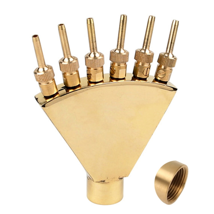1.5 inch Copper Phoenix Tail Nozzle Water Landscape Fountain Equipment - Watering & Irrigation by PMc TechLife | Online Shopping South Africa | PMc TechLife | Buy Now Pay Later Mobicred