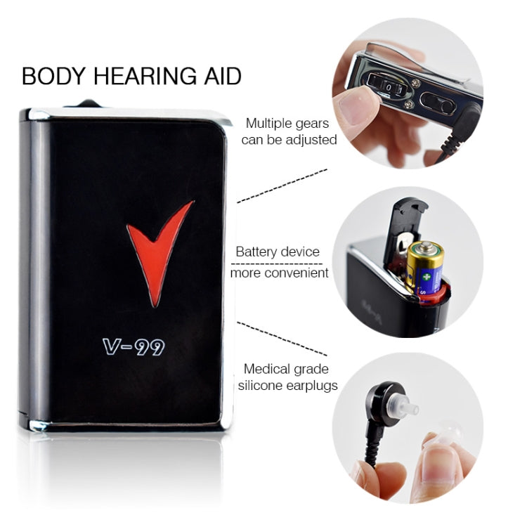 V99 Box Sound Amplifier Aid Hearing Aid Earphone - Hearing Aids by PMC Jewellery | Online Shopping South Africa | PMC Jewellery