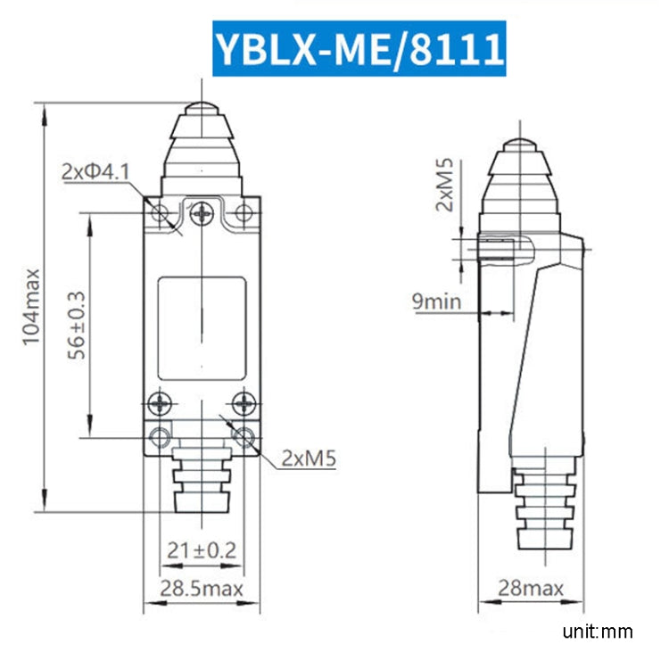 CHNT YBLX-ME8111 Limiter Travel Switches Micro Self-Resetting Stroke Switch - Switch by CHNT | Online Shopping South Africa | PMC TechLife | Buy Now Pay Later Mobicred