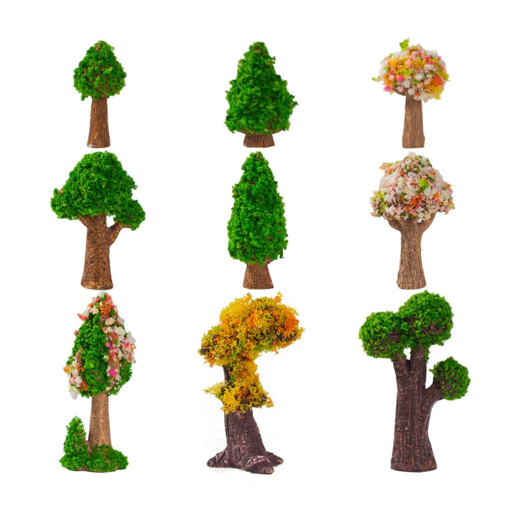 5pcs Micro-Landscape Simulated Green Trees Flowers DIY Gardening Ecological Ornaments, Style: No. 2 Yellow Tree - Ornaments by PMC Jewellery | Online Shopping South Africa | PMC Jewellery