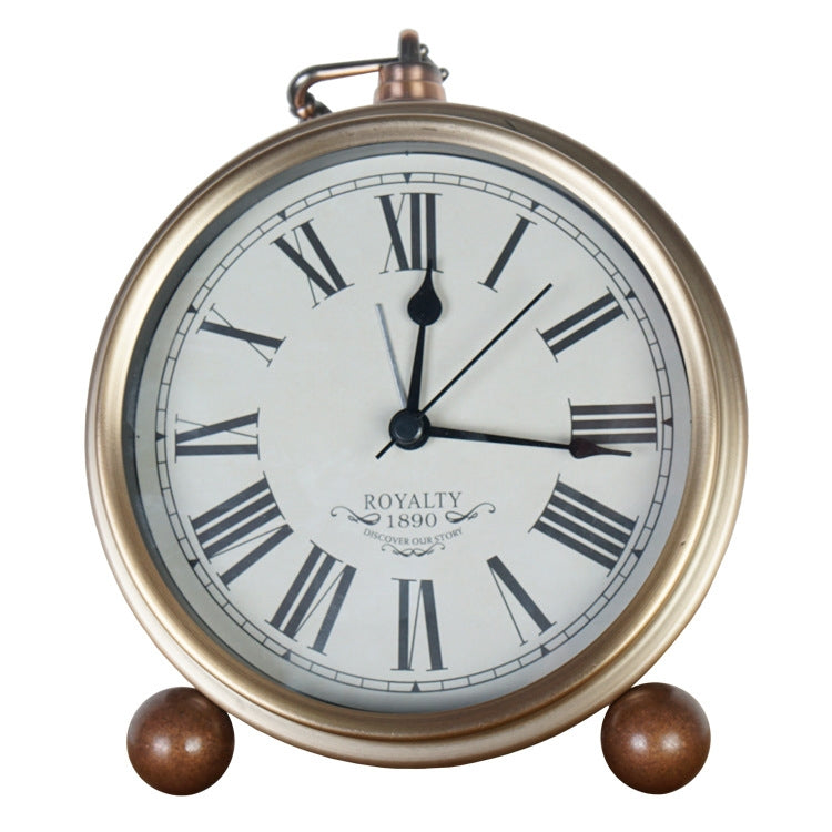 Retro Iron Alarm Clock Simple Desktop Quartz Clock, Style: Roman Number - Novelty Clock by PMc TechLife | Online Shopping South Africa | PMc TechLife | Buy Now Pay Later Mobicred