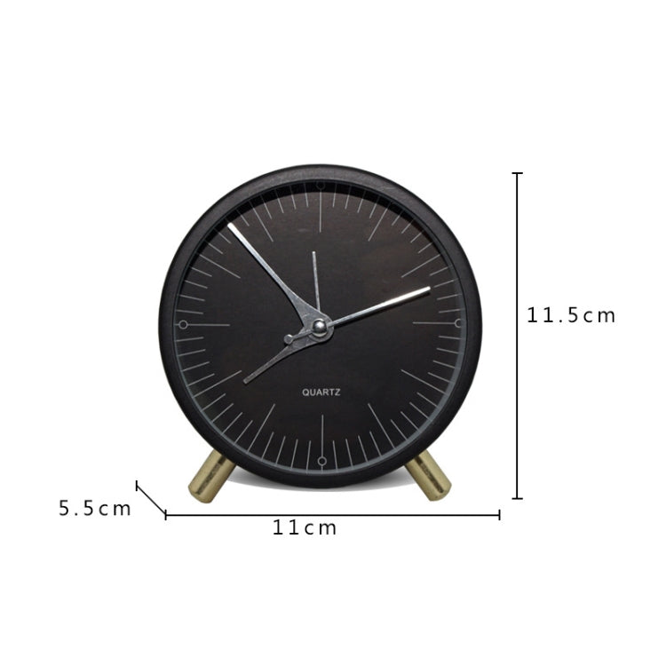 Metal Quartz Alarm Clock Simple Silent Desktop Round Pointer Living Room Clock(Green) - free shipping - PMc TechLife - Order now!