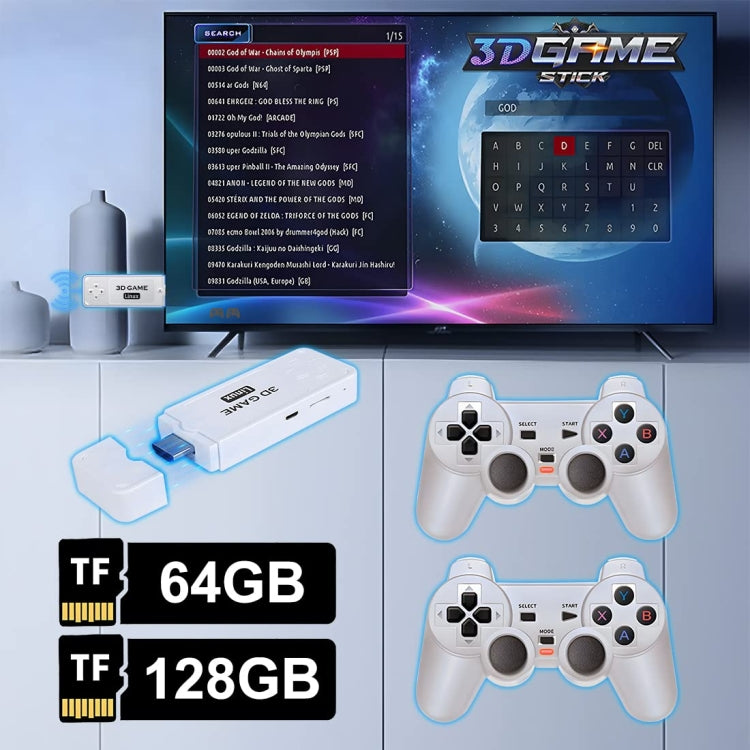 Y6 Handheld Game Console 2.4G HD 4K Wireless Portable Linux Video Game Stick, Style: 128G 10000+ Games - Pocket Console by PMC Jewellery | Online Shopping South Africa | PMC Jewellery | Buy Now Pay Later Mobicred