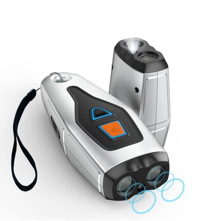 Dual Probe Dual Drive Ultrasonic Stop Barker Pet Trainer(Silver Gray) - Training Aids by PMC Jewellery | Online Shopping South Africa | PMC Jewellery | Buy Now Pay Later Mobicred