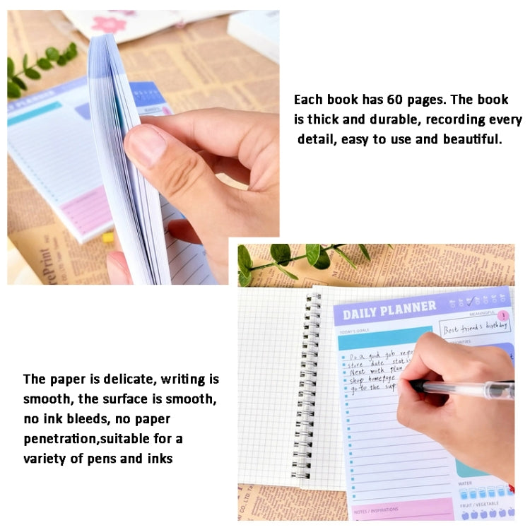 60pages /Book Weekly Planning Note Pad Schedule Time Management Planning Notebook(Jh002) - Notebooks by PMC TechLife | Online Shopping South Africa | PMC TechLife