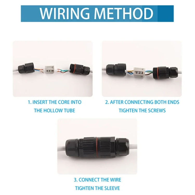 Outdoor T-Wire Terminal Block Five Pole Male And Female Docking Waterproof Connector(Black) - Connector & Plug by PMC Jewellery | Online Shopping South Africa | PMC Jewellery | Buy Now Pay Later Mobicred