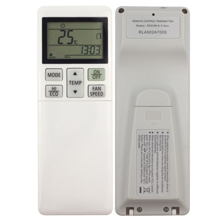 For Mitsubishi RLA502A700S Air Conditioner Remote Control Replacement Parts(Cream White) - Air-Conditioner by PMc TechLife | Online Shopping South Africa | PMc TechLife | Buy Now Pay Later Mobicred