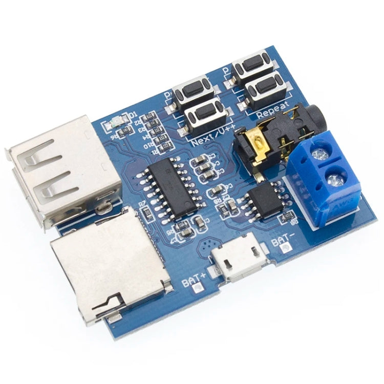 MP3 Lossless Decoder Board Decoder TF Card USB Flash Drive MP3 Decoding Player Module With Amplifier, Interface: Micro - Breadboard / Amplifier Board by PMc TechLife | Online Shopping South Africa | PMc TechLife | Buy Now Pay Later Mobicred