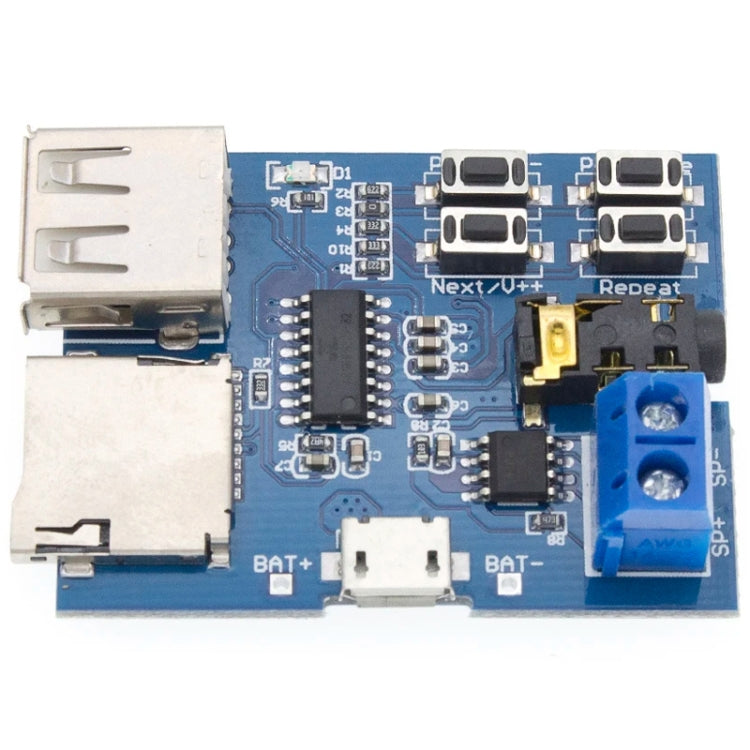 MP3 Lossless Decoder Board Decoder TF Card USB Flash Drive MP3 Decoding Player Module With Amplifier, Interface: Micro - Breadboard / Amplifier Board by PMc TechLife | Online Shopping South Africa | PMc TechLife | Buy Now Pay Later Mobicred