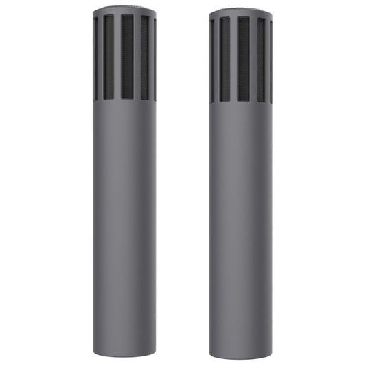 For Teslamic Microphone 1pair Silicone Protective Case Wireless Mic Cover(Advanced Gray) - Microphone by PMC Jewellery | Online Shopping South Africa | PMC Jewellery | Buy Now Pay Later Mobicred