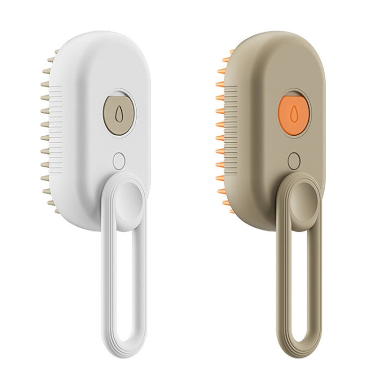 Pet Electric Spray Comb Rechargeable Cat Steamy Grooming Brush Cleaning Tool(White) - Brushes & Combs by PMC TechLife | Online Shopping South Africa | PMC TechLife