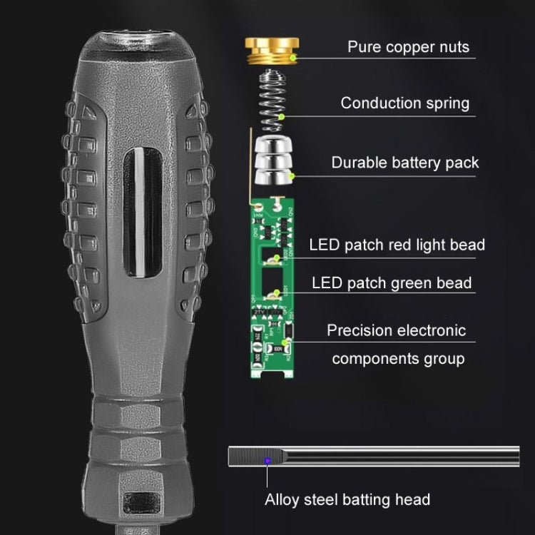 High Torque High Bright Electrician Tester Smart Test Breakpoint Specific Screwdriver(Phillips) - Voltage Detector by PMC TechLife | Online Shopping South Africa | PMC TechLife