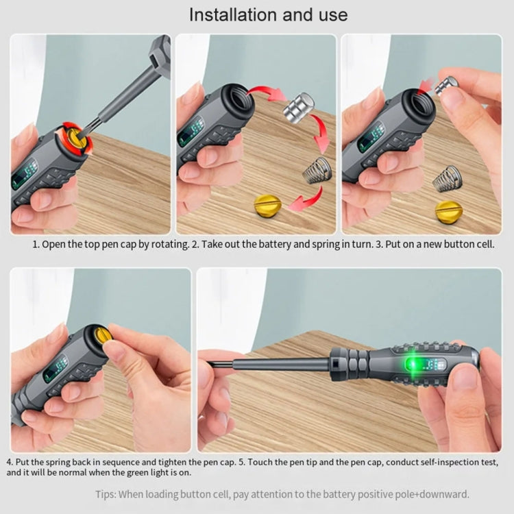 High Torque High Bright Electrician Tester Smart Test Breakpoint Specific Screwdriver(Phillips) - Voltage Detector by PMC Jewellery | Online Shopping South Africa | PMC Jewellery