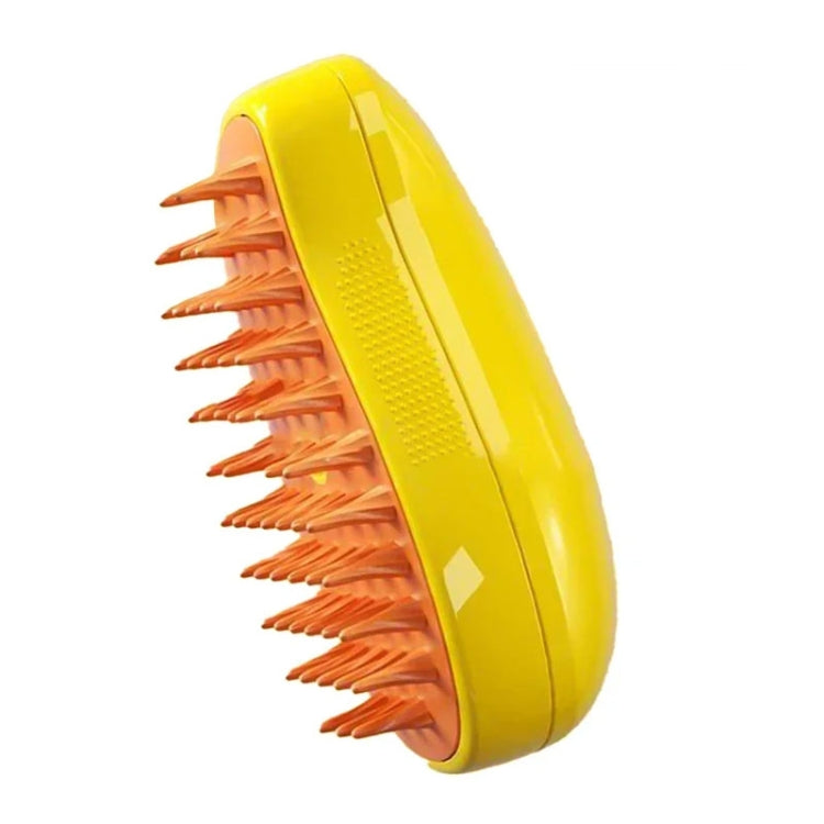 Mango Pet Electrical Spray Massage Comb Hair Removal Cleaning Grooming Brush For Cats And Dogs(Yellow) - Brushes & Combs by PMC Jewellery | Online Shopping South Africa | PMC Jewellery