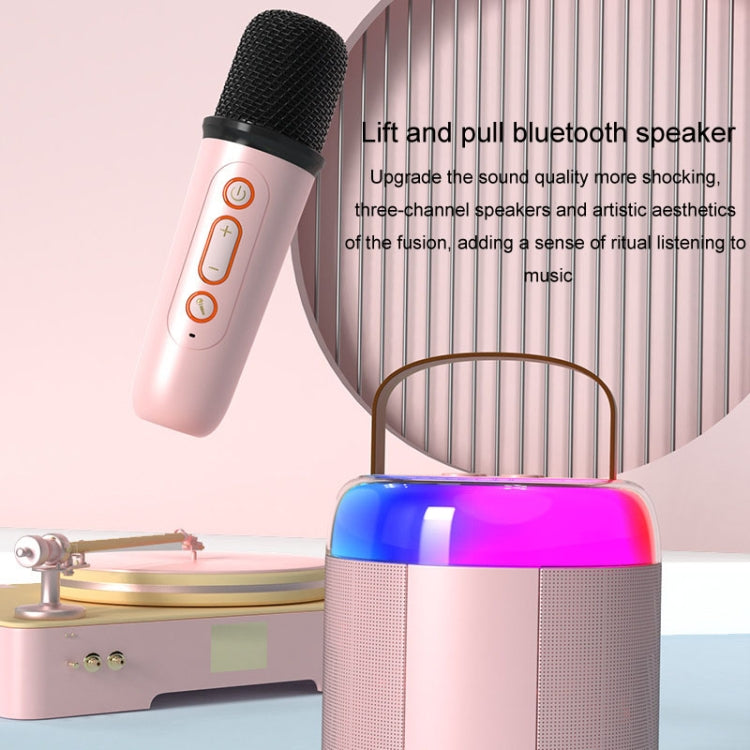 Home Portable Bluetooth Speaker Small Outdoor Karaoke Audio, Color: Y2 Black(Double wheat) - Microphone by PMC TechLife | Online Shopping South Africa | PMC TechLife | Buy Now Pay Later Mobicred