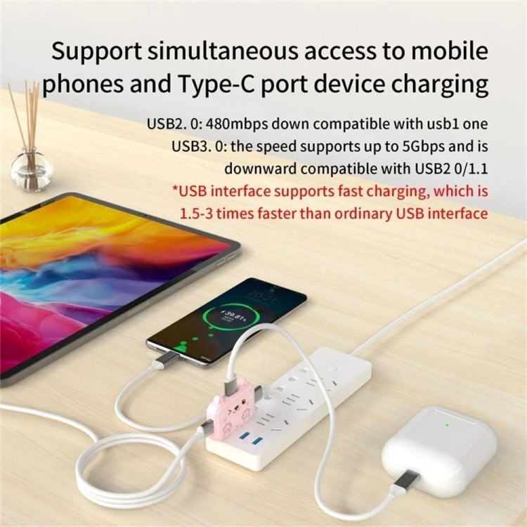 3 In 1 USB Hub For iPad / Phone Docking Station, Port: 3A USB3.0+USB2.0 x 2 White - USB 3.0 HUB by PMC Jewellery | Online Shopping South Africa | PMC Jewellery | Buy Now Pay Later Mobicred