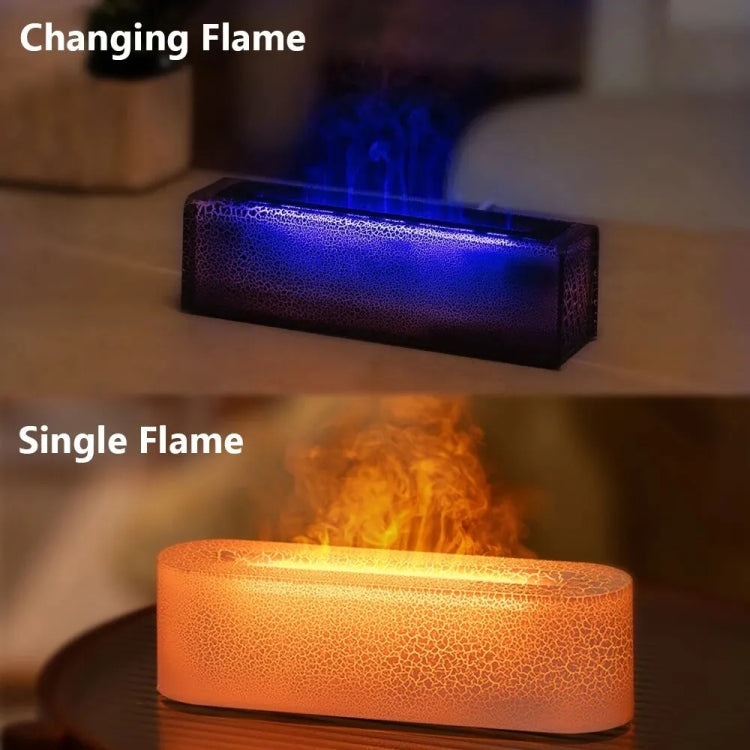 Lava Flame Aromatherapy Machine Air Atomizing Humidifier With Colorful Light, Model: DQ711 Pro White - free shipping - PMC TechLife - Order now!