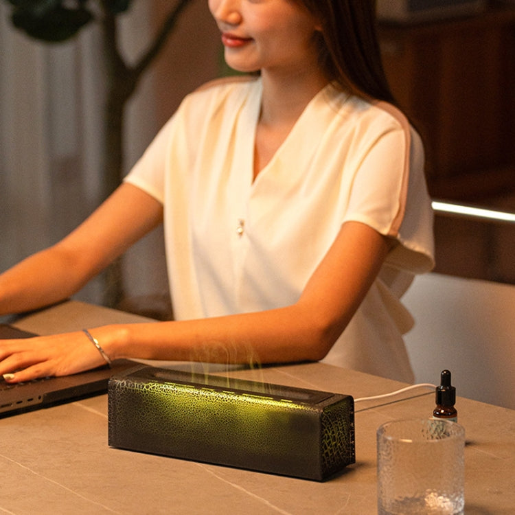 Lava Flame Aromatherapy Machine Air Atomizing Humidifier With Colorful Light, Model: DQ709 PRO  Black - free shipping - PMC TechLife - Order now!