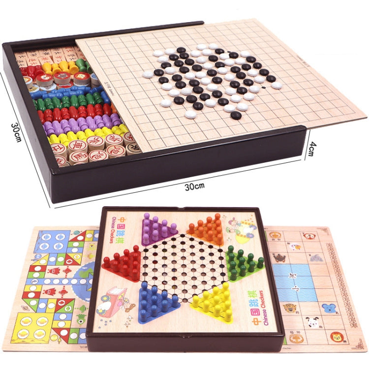 9 in 1 A Model Wooden Multifunctional Parent-Child Interactive Children Educational Chessboard Toy Set - Table Games by PMC Jewellery | Online Shopping South Africa | PMC Jewellery | Buy Now Pay Later Mobicred