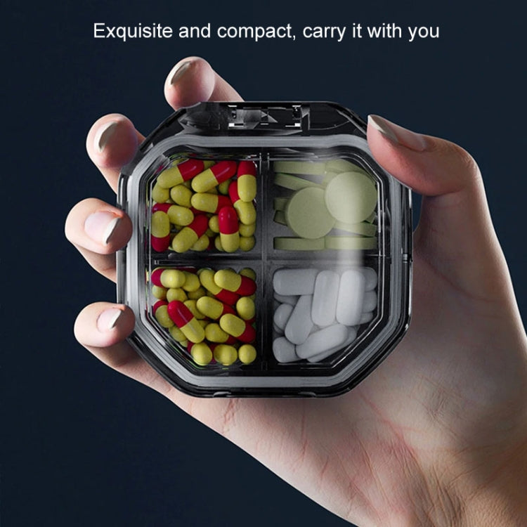 Portable Mini Compartmentalized Sealed Pill Box Weekly Morning And Evening Pill Capsule Dispensing Box, Style: 6 Grids Blue - free shipping - PMc TechLife - Order now!