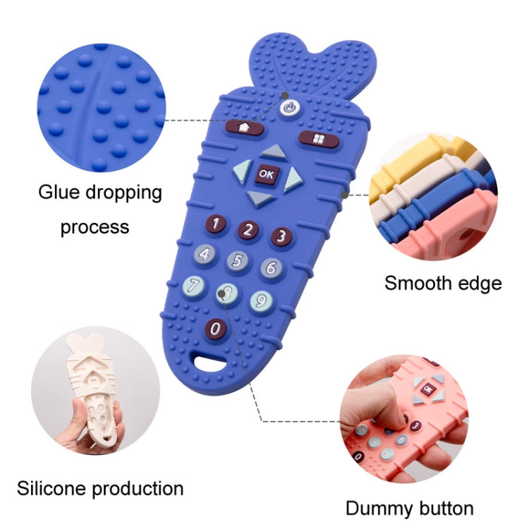 Baby Remote Control Teether Baby Anti Hand Eating Teething Stick Toys(Royal Blue) - Baby Toys by PMC TechLife | Online Shopping South Africa | PMC TechLife