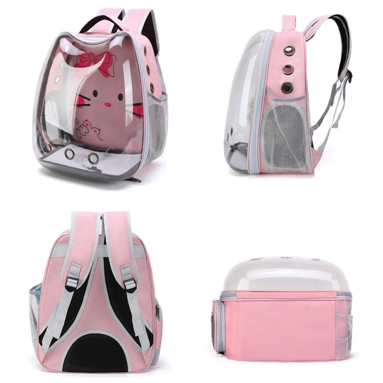 Cartoon Pattern Cat Transparent Pet Bag Space Capsule Portable Pet Backpack, Color: Black - Pet Storages & Bags by PMC TechLife | Online Shopping South Africa | PMC TechLife | Buy Now Pay Later Mobicred