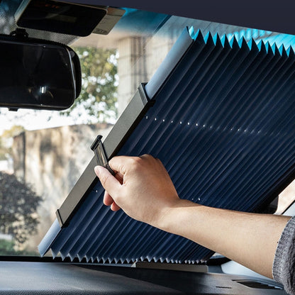 70 x 155cm Car Front Gear Auto Retractable Sunshade Household Pleated Window Covering - Sound & Heat Insulation Cotton by PMC Jewellery | Online Shopping South Africa | PMC Jewellery | Buy Now Pay Later Mobicred