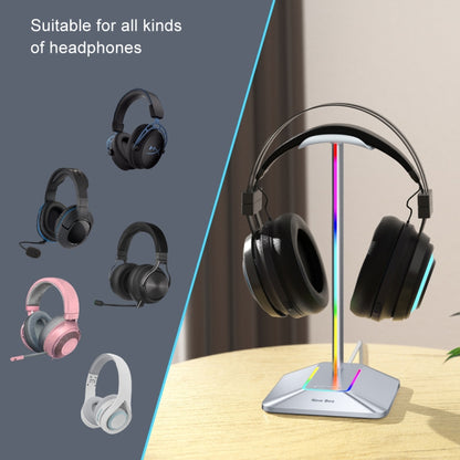 New Bee Dual Output Colorful Headset Display Rack HUB Expansion Headphone Holder, Color: Z8 Black - Headset Stand by PMC Jewellery | Online Shopping South Africa | PMC Jewellery | Buy Now Pay Later Mobicred