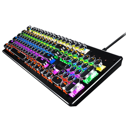 T-WOLF T75 104 Keys Adjustable RGB Light Computer Game Wired Mechanical Keyboard(White) - Wired Keyboard by T-WOLF | Online Shopping South Africa | PMC Jewellery | Buy Now Pay Later Mobicred