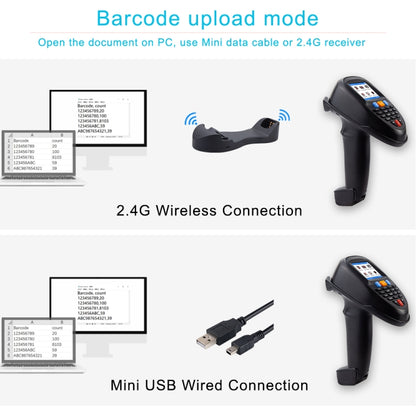 2D  Wireless Barcode Reader Scanner Data Collector With 2.2-Inch LCD Screen - Barcode Scanner by PMC Jewellery | Online Shopping South Africa | PMC Jewellery | Buy Now Pay Later Mobicred