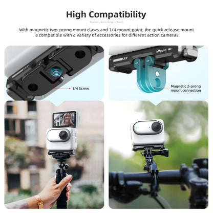 For Insta360 GO 3 aMagisn Magnetic Fast Disassembly Bottom Seat Bracket Sports Camera Accessories - Others by aMagisn | Online Shopping South Africa | PMC Jewellery | Buy Now Pay Later Mobicred