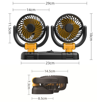 SUITU Car Foldable Cooling Fan Automobile Summer Temperature Reduction Fan, Model: Single 12V Cigarette Lighter Energized - Heating & Fans by SUITU | Online Shopping South Africa | PMC Jewellery | Buy Now Pay Later Mobicred