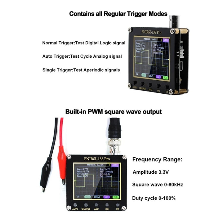 FNIRSI Handheld Small Teaching Maintenance Digital Oscilloscope, Specification: Upgrade Without Battery - Other Tester Tool by FNIRSI | Online Shopping South Africa | PMC TechLife | Buy Now Pay Later Mobicred