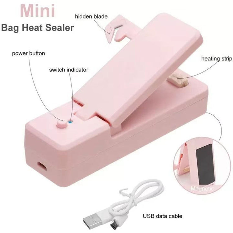 USB Charging Mini Magnetic Sealing Machine Portable Sealing Clip Food Moisture-proof Sealer(Black) - Preservation Supplies by PMC Jewellery | Online Shopping South Africa | PMC Jewellery | Buy Now Pay Later Mobicred