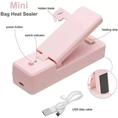 USB Charging Mini Magnetic Sealing Machine Portable Sealing Clip Food Moisture-proof Sealer(Gray) - Preservation Supplies by PMC Jewellery | Online Shopping South Africa | PMC Jewellery | Buy Now Pay Later Mobicred