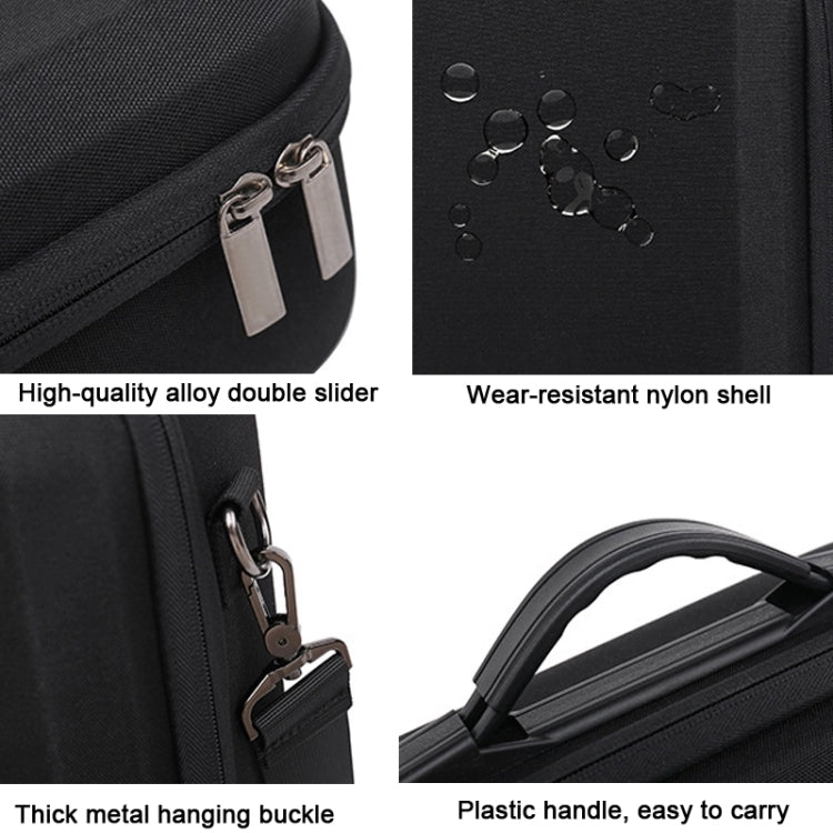 For DJI Mini 4 Pro Drone Storage Bag Box Shoulder Bag Suitcase(Black) - Carry Cases & Bags by PMC TechLife | Online Shopping South Africa | PMC TechLife | Buy Now Pay Later Mobicred