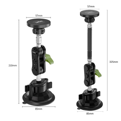 Lanparte Magnetic Car Phone Holder Adjustable Suction Cup Navigation Stand RBA-M01NLB - Car Holders by Lanparte | Online Shopping South Africa | PMC Jewellery | Buy Now Pay Later Mobicred