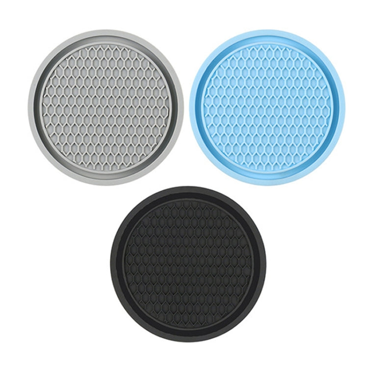 3pcs 7cm Car Diamond-free Water Coaster Interior Anti-slip Mat(Blue) - Car Drink Holders by PMC Jewellery | Online Shopping South Africa | PMC Jewellery