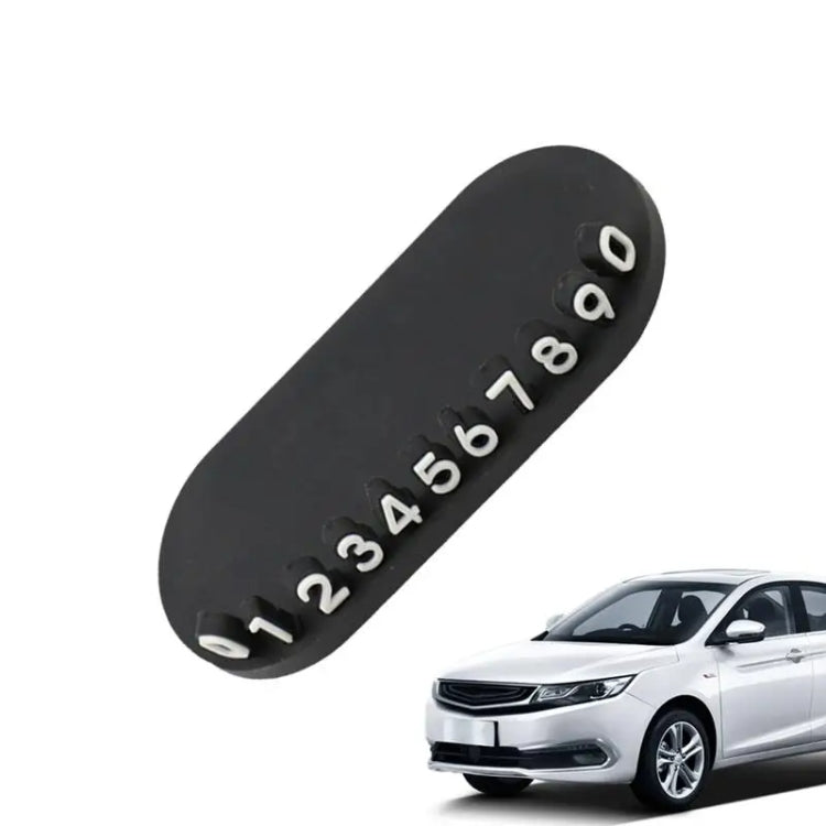 3D Temporary License Plate Removal Ornaments Anti-slip Base(Black) - Parking Card by PMC TechLife | Online Shopping South Africa | PMC TechLife | Buy Now Pay Later Mobicred